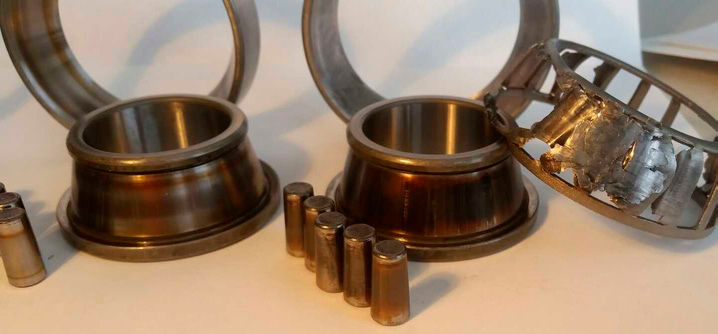Image 1—Bearing Failure from an improperly grounded test cell.