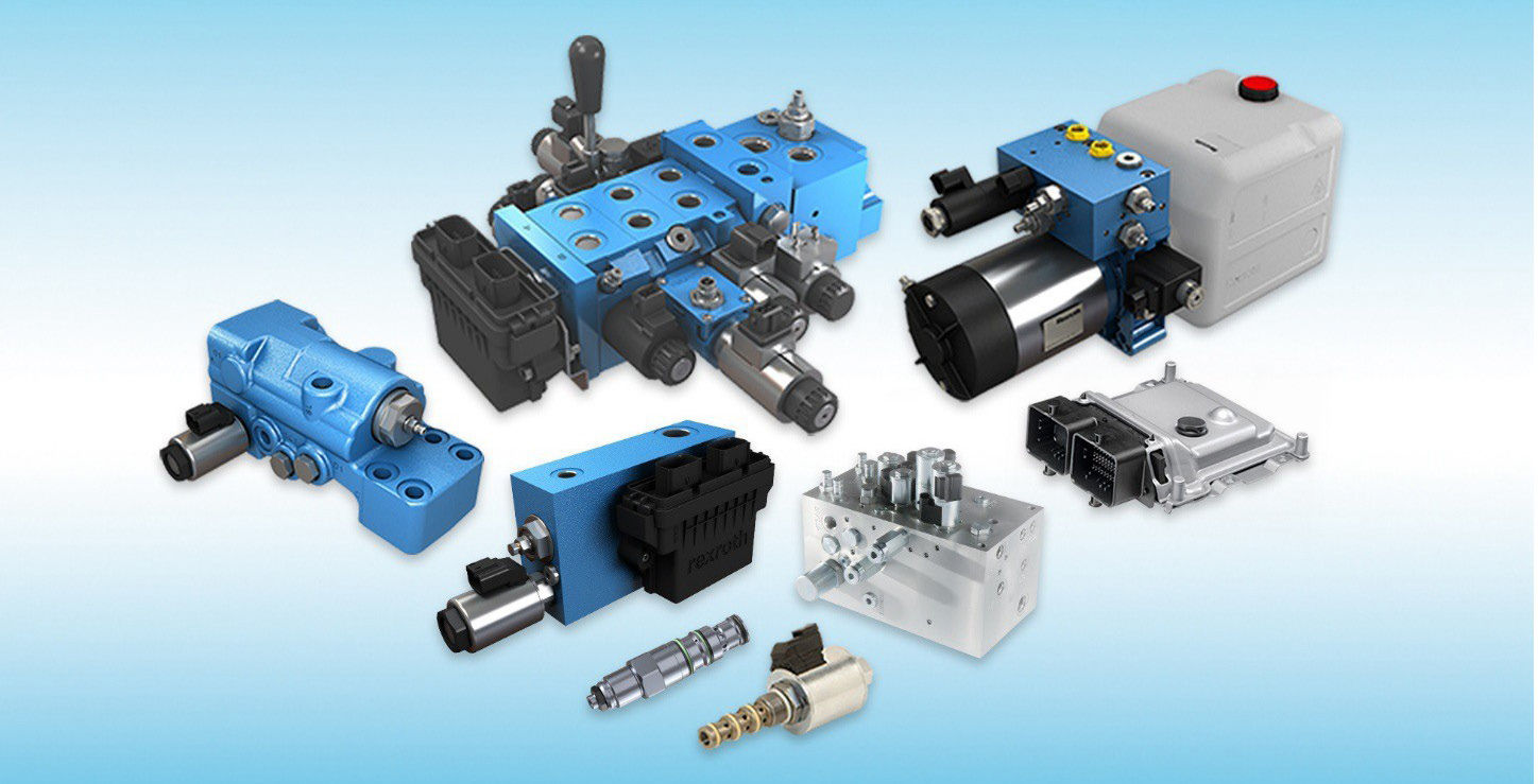 With the acquisition of Hydroforce, Bosch Rexroth has expanded its range of compact hydraulic components and systems. (Image: Bosch Rexroth)
