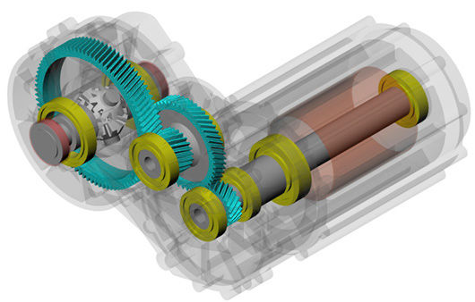 Figure 1—A two-stage gearbox model layout.
