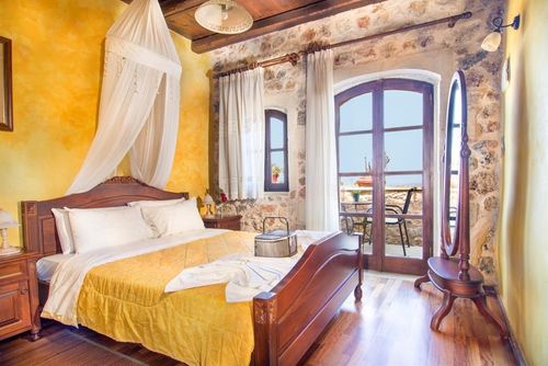 Blue Mantzourana Woning  met privé zwembad in Chania, Crete, Griekenland voor 3 personen...