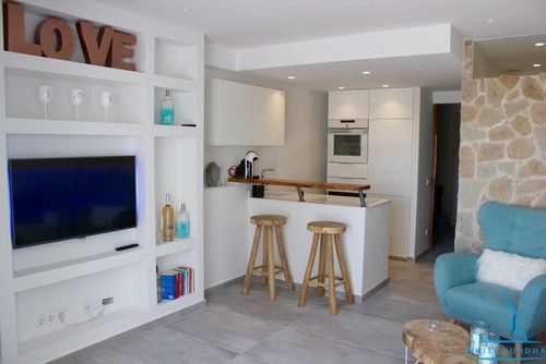 White Buddha Ferienwohnung in Cala Tarida, Ibiza, Spanien  mit Gemeinschaftspool für 4 Personen...