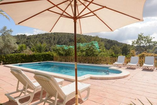 Cana Benirras Villa i San Miguel, Ibiza, Spanien  med privat pool med plads til 6 personer...