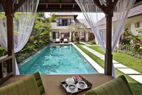 Songket 2 bedroom Bella villa di lusso confortevole  con piscina privata a Seminyak, Bali, in Indonesia per 4 persone...