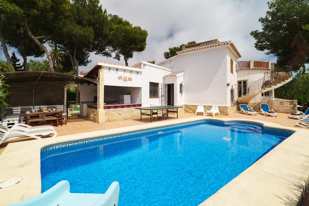 Escabusso, Rustikale und klassische Villa  mit privatem Pool in Javea, Costa Blanca, Spanien für 8 Personen...