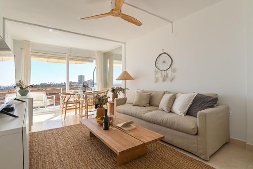 Apartment Hawaii: Javea, Costa Blanca, Spain. Livingroom and Sea views