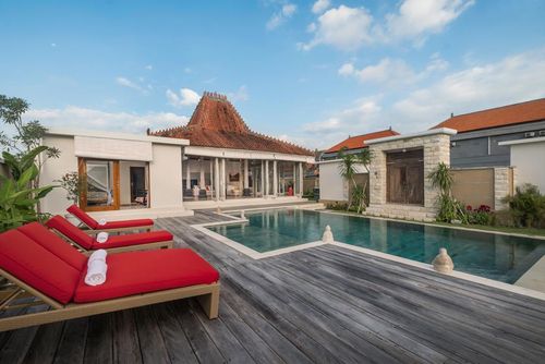 Manggala 3 Bedroom Wygodna willa  z prywatnym basenem w Canggu, Bali, Indonesia za 6 osoby...