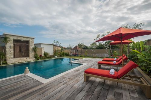 Manggala 2 Bedroom Villa nyaman  dengan kolam renang pribadi di Canggu, Bali, Indonesia untuk 4 orang...
