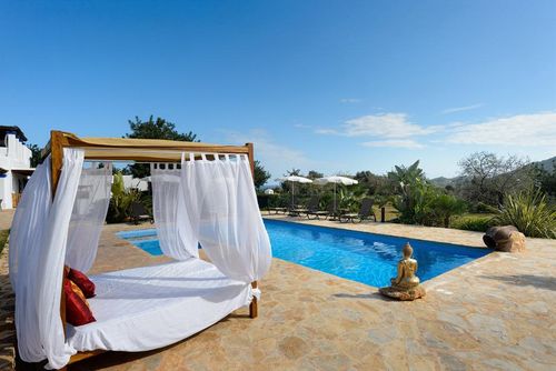 Can Andreu Stor og fint villa  med privat svømmebasseng i San Carlos, Ibiza, Spania for 8 personer...