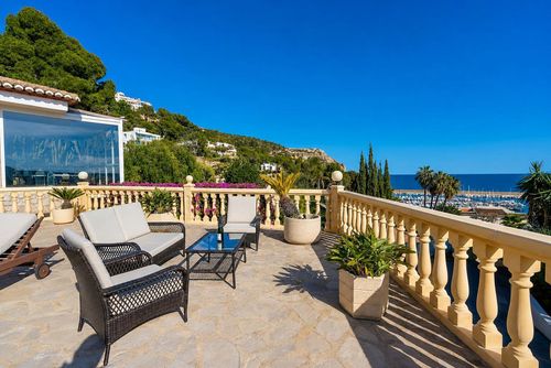 Villa La Cofa: Javea, Costa Blanca, Spain. Balcony / terrace and Outside lounge area