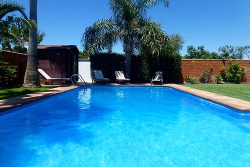 Monteblanco Große und komfortable Villa in Chiclana de la Frontera, Costa de la Luz, Spanien, mit privatem Pool für 10 Personen. Das Haus befindet sich in einer hervorragenden Lage....