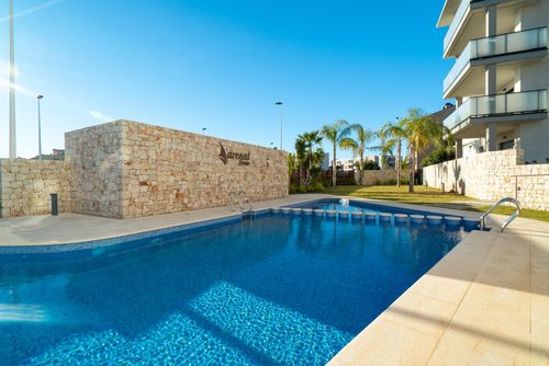 Arenal Dream IV Modern and comfortable apartment in Javea, Costa Blanca, Spain with communal pool for 6 persons. The apartment is situated in a residential beach area, close to restaurants and bars, shops, supermarkets and a tennis court, 200 m from Arenal Beach and 0....
