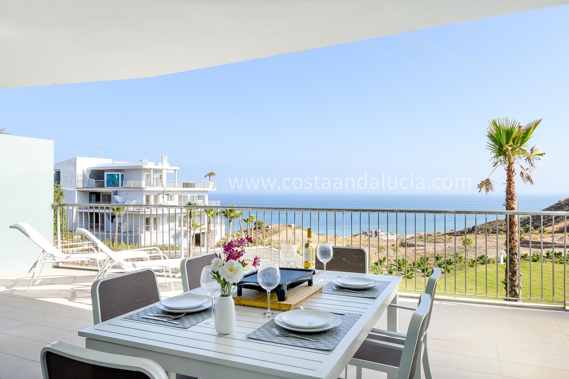 Minimalist Apartment For Sale Malaga Beach for Living room