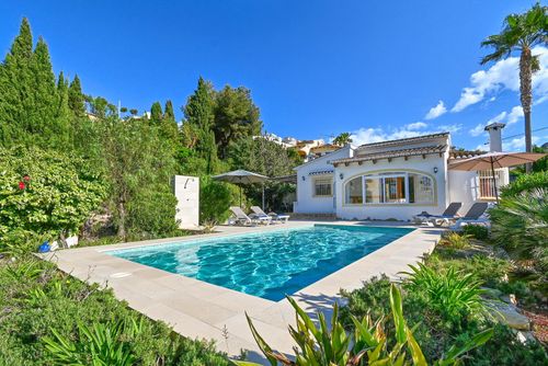 Nora Beautiful and cheerful villa in Benitachell, Costa Blanca, Spain with a private pool for 6 persons. The house is situated in a hilly and residential beach area, 4 km from Cala Moraig beach and 4 km from Moraira....