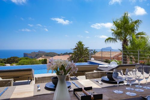 Villa Irene Villa moderne et confortable avec piscine privée à Benitachell, Costa Blanca, Espagne, pour 6 personnes. La maison est située dans un quartier côtier et résidentiel, à 3 km de la plage de Cala Moraig et à 5 km de Moraira....