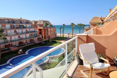 Mirador al Mar 74 by homeprive Comfortable penthouse in Denia, Costa Blanca, Spain with communal pool for 4 persons. The house is situated close to restaurants, bars, and supermarkets, and is 25 m from the beach....