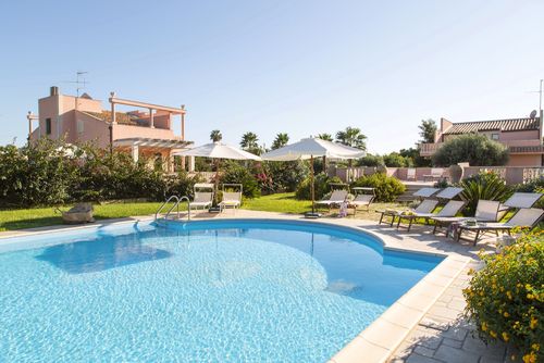 Villa Meridiana Villa with private pool in Punta Secca, Sicily, Italy for 15 persons. The house is situated in a coastal and residential area, close to a tennis court, 500 m from Caucana beach and 0....