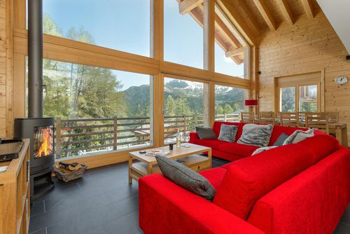 Chalet Anna Wspaniały, wesoły dom wczasowy w La Tzoumaz, 4 Vallees, Szwajcaria za 8 osoby...