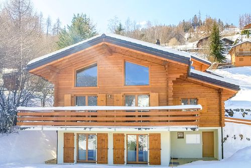 Chalet Leopard de Neige - Jacuzzi - Sauna - Views Modern and luxury holiday house in La Tzoumaz, 4 Vallees, Switzerland for 10 persons...