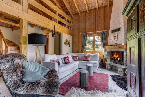 Chalet l'Ange Dejligt og komfortabelt feriehus i La Tzoumaz, 4 Vallees, Schweiz med plads til 7 personer...