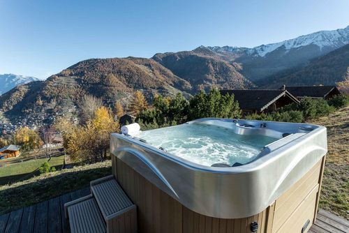 Chalet Mon Ours - Jacuzzi - Sauna - Views Location de vacances charmante et de luxe à La Tzoumaz, 4 Vallees, Suisse pour 9 personnes...