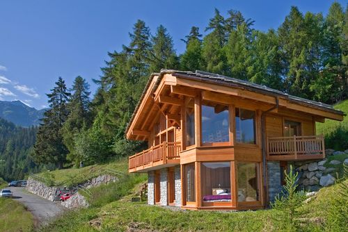 Chalet Catherine Underbart och romantiskt feriehus i La Tzoumaz, 4 Vallees, Schweiz för 6 personer...