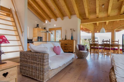 Chalet Catherine Penginapan indah dan romantis di La Tzoumaz, 4 Vallees, Switzerland untuk 6 orang...