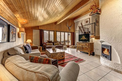Penthouse les Telecabines Liebliche und romantische Ferienwohnung in La Tzoumaz, 4 Vallees, Schweiz für 8 Personen...
