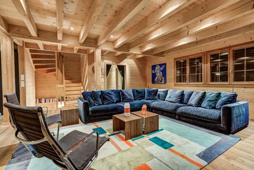 Chalet le Chapeau: La Tzoumaz, 4 Vallees, Switzerland. Livingroom