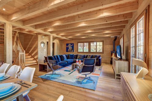 Chalet le Chapeau Stort og dejligt feriehus i La Tzoumaz, 4 Vallees, Schweiz med plads til 11 personer...