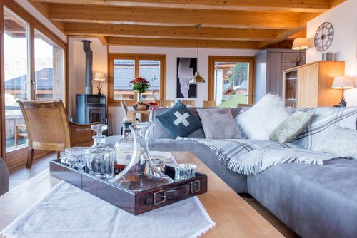 Chalet Petit Sapin Liebliche Luxus Ferienwohnung in La Tzoumaz, 4 Vallees, Schweiz für 10 Personen...