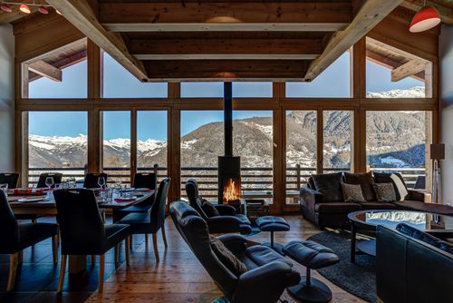 Chalet Tubber Grande location de vacances intime à La Tzoumaz, 4 Vallees, Suisse pour 12 personnes...