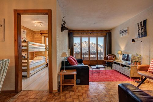 Appartement Bellevue 207 Rustic and comfortable apartment in La Tzoumaz, 4 Vallees, Switzerland for 5 persons...