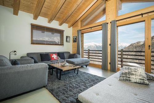 Chalet Kookaburra - Jacuzzi - Views Moderne und gemütliche Ferienwohnung in La Tzoumaz, 4 Vallees, Schweiz für 10 Personen...