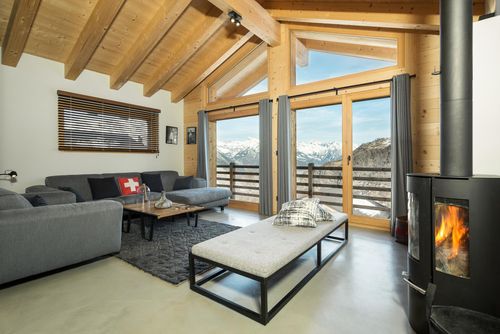 Chalet Kookaburra - Jacuzzi - Views Moderne und gemütliche Ferienwohnung in La Tzoumaz, 4 Vallees, Schweiz für 10 Personen...