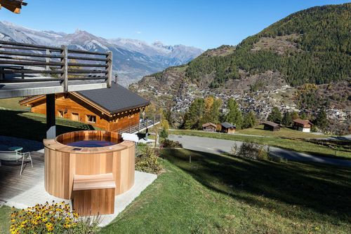 Chalet Kookaburra - Jacuzzi - Views Moderne und gemütliche Ferienwohnung in La Tzoumaz, 4 Vallees, Schweiz für 10 Personen...