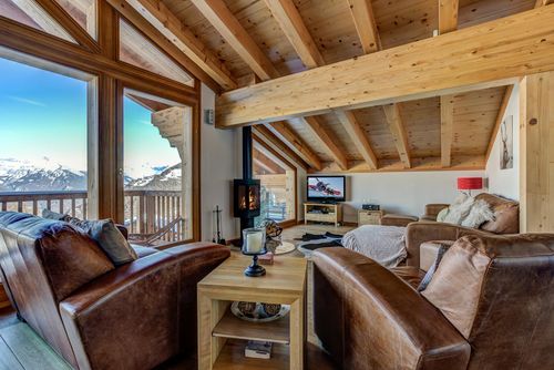 Chalet Gentiane Mooie en luxe vakantiewoning in La Tzoumaz, 4 Vallees, Zwitserland voor 9 personen...