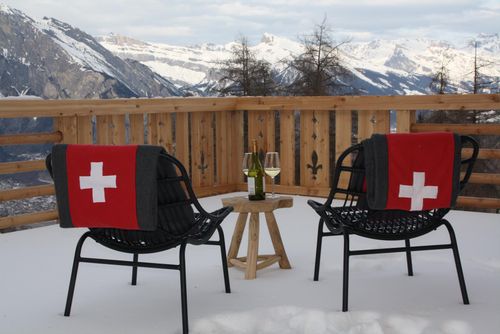 Chalet Grand Roi Moderne und gemütliche Ferienwohnung in La Tzoumaz, 4 Vallees, Schweiz für 10 Personen...