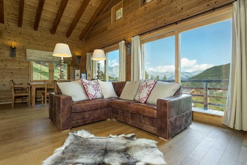 Chalet Jessica Schöne und romantische Ferienwohnung in La Tzoumaz, 4 Vallees, Schweiz für 9 Personen...