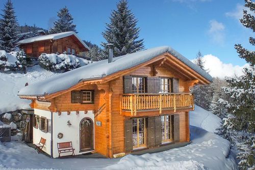 Chalet Haute Vue Vivienda de vacaciones preciosa y confortable en La Tzoumaz, 4 Vallees, Suiza para 8 personas...