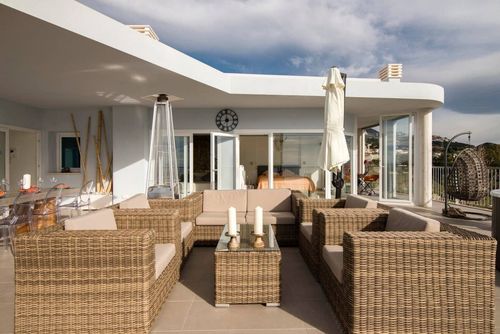South Beach 4 - Penthouse: Benalmadena, Costa del Sol, Spain. Outdoor dining area, Balcony / terrace and Sea views