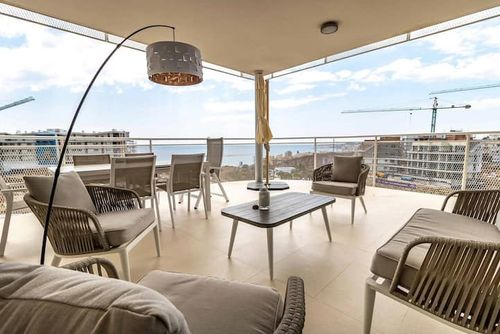 Peninsula 3 bedroom floor 3 D Lägenhet  med gemensam bassäng i Benalmadena, Costa del Sol, Spanien för 6 personer...