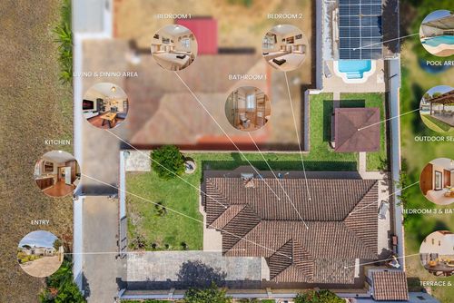 Fortuna Schöne und komfortable Villa mit privatem Pool in La Barrosa, Costa de la Luz, Spanien für 6 Personen. Das Haus befindet sich in einer Wohngegend am Strand und ist 2 km vom Strand La Barrosa entfernt....