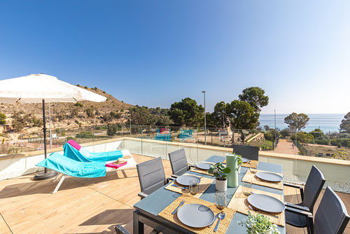 Allonbay Mooi en comfortabel appartement in Villajoyosa, Costa Blanca, Spanje  met gemeenschappelijk zwembad voor 6 personen...