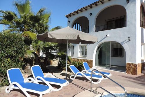 villa 1027 Vivienda de vacaciones bonita en Benissa, Costa Blanca, España  con piscina privada para 10 personas...