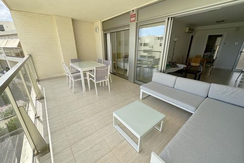 Tierra de Mar 77 by homeprive Apartment with communal pool in Denia, Costa Blanca, Spain for 4 persons. The apartment is situated in a residential beach area, close to restaurants, bars, and supermarkets and 25 m from the beach....