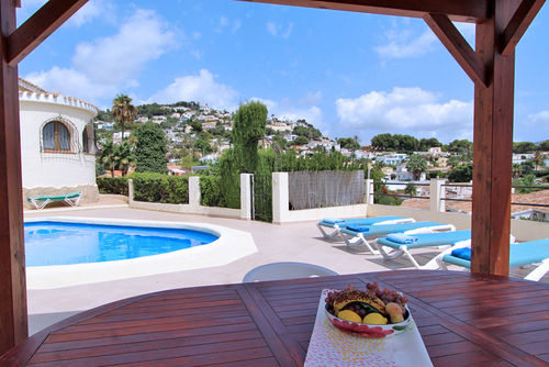 Afilador 8 Lovely and comfortable villa with private pool in Moraira, Costa Blanca, Spain for 8 persons. The house is situated in a residential area and is 3 km from the beach....