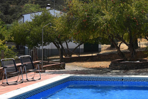 Aracena 005 Casa rural rústica y romántica en Aroche, Huelva, España  con piscina privada para 8 personas...