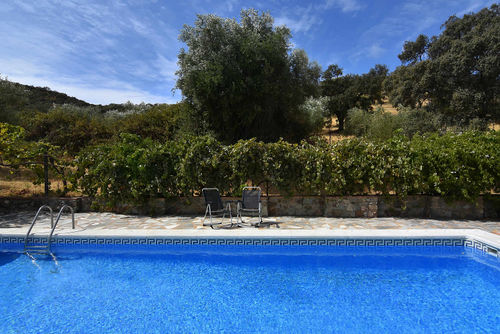 Aracena 005 Casa rural rústica y romántica en Aroche, Huelva, España  con piscina privada para 8 personas...