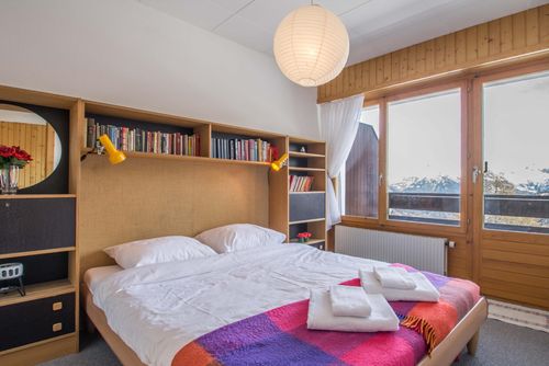 Appartement Richemont 106: La Tzoumaz, 4 Vallees, Suisse. Chambre