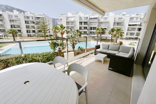 Marina Real 83 by homeprive Beautiful and comfortable apartment in Denia, Costa Blanca, Spain with a communal pool for 4 persons. The apartment is situated in a residential beach area, close to restaurants and bars, shops, supermarkets, and a tennis court, and is 500 m from the beach....